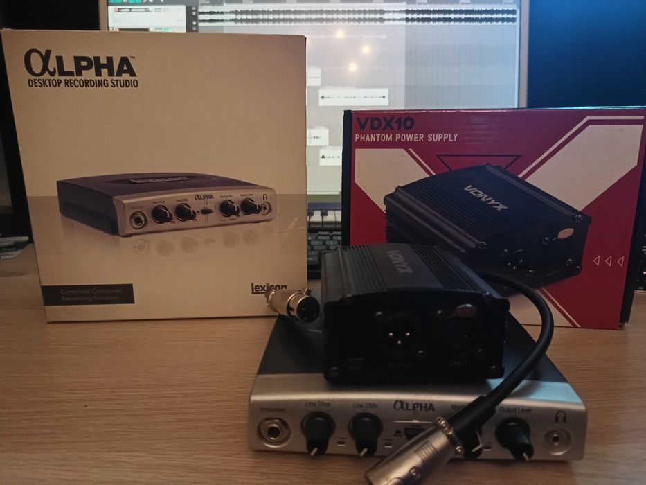 Interfejs/interface/karta dźwiękowa Lexicon Alpha + zasilacz phantom 48V