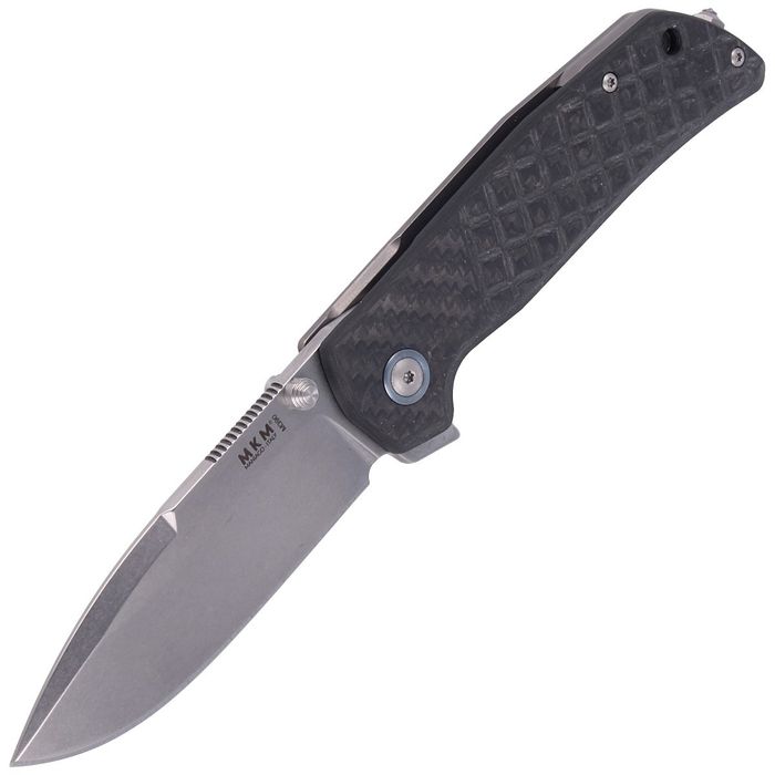 Nóż składany MKM Maximo Carbon Fiber, Stone Washed by Bob (MK MM-CT)