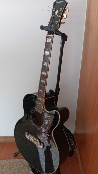 Guitarra Epiphone EJ200 CE/BK