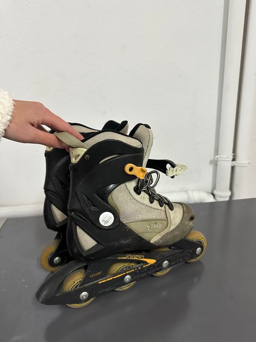 patins em limha cinzentos