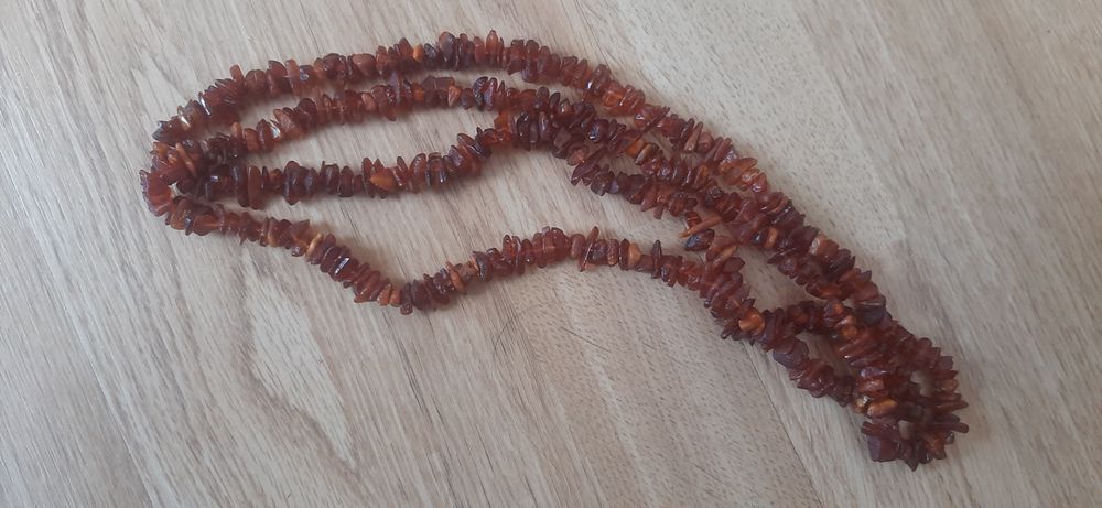 Korale z bursztynu