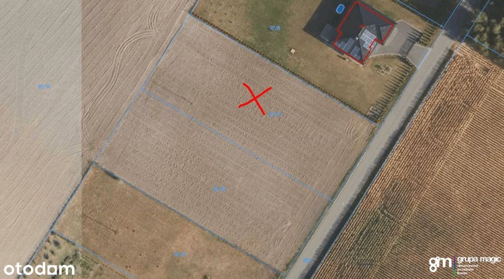 Działka budowlana 2253 m²| Wałycz, Wąbrzeźno