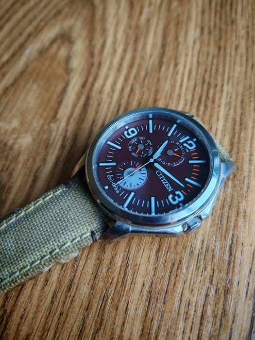 Годинник Citizen Eco-Drive + новий ремінець