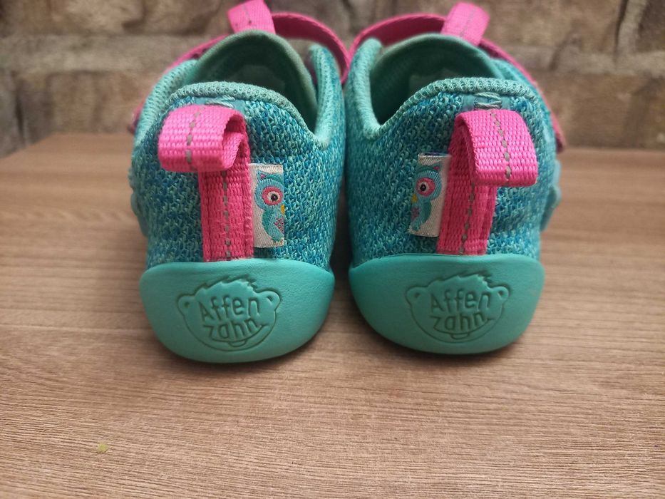 Детские босиком Affenzahn Barefoot кроссовки на липучках размер 28.