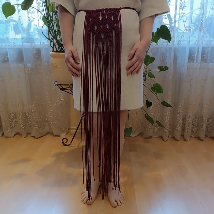 ПрипиндА/пояс у техніці макраме "Руна"