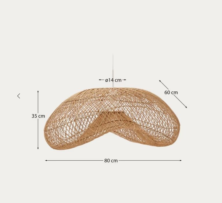 Abażur rattanowy Kave Home