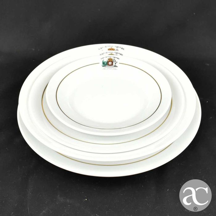 Conjunto de 4 Pratos porcelana Vista Alegre, Real Companhia Velha