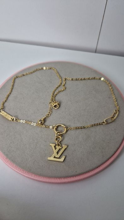 Złota celebrytka łańcuszek LV Louis Vuitton