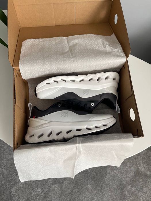 Новинка! Кросівки Loewe x On Cloudtilt 2.0 White Black • Он (біло-чорні)