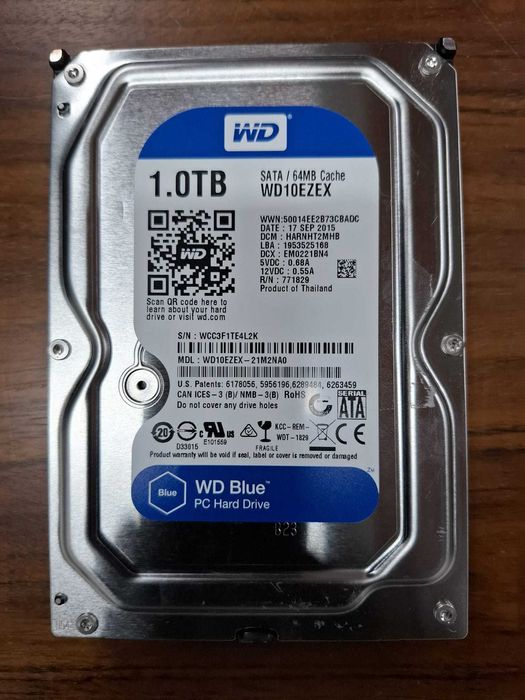 Disco Rígido WD Blue 1TB 7200RPM Sata 3.5"