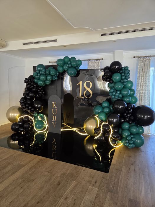 Dekoracje okolicznościowe, ścianki balonowe