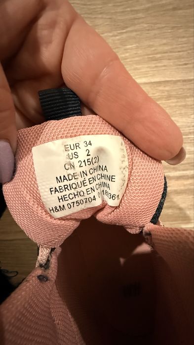 Кеди, черевики H&M на дівчинку, 34 розмір