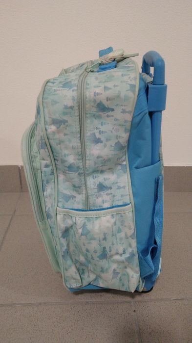 Mochila infantil frozen com rodinhas