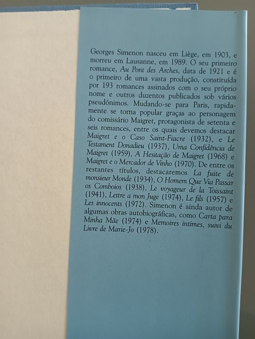 O Homem que Via Passar os Comboios	de Georges Simenon 			Como novo!*