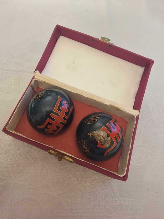 Bolas de Meditação Chinesa c/ Caixa de Pano