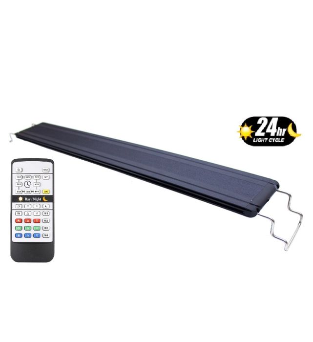 Calha LED RGB SeaBillion HL-3120F 120–140 cm para aquário