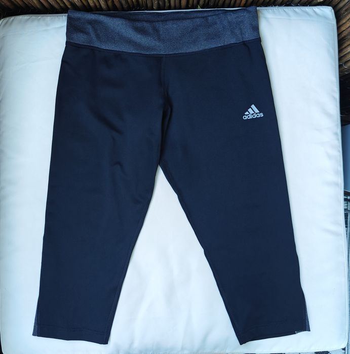 Adidas legginsy sportowe damskie model 3/4 czarne L