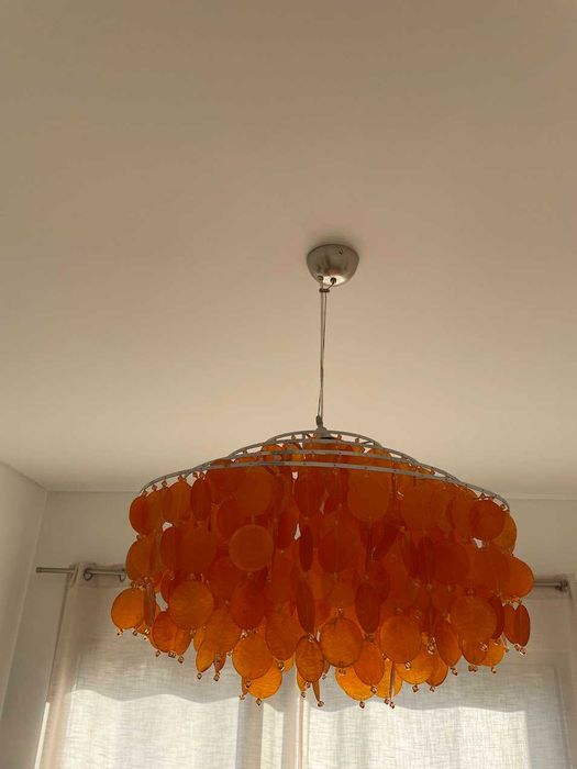 Candeeiro laranja Gato Preto