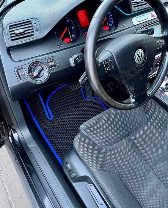 EVA ЕВА Килимки в авто та багажник для Volkswagen Skoda Audi Підпятник