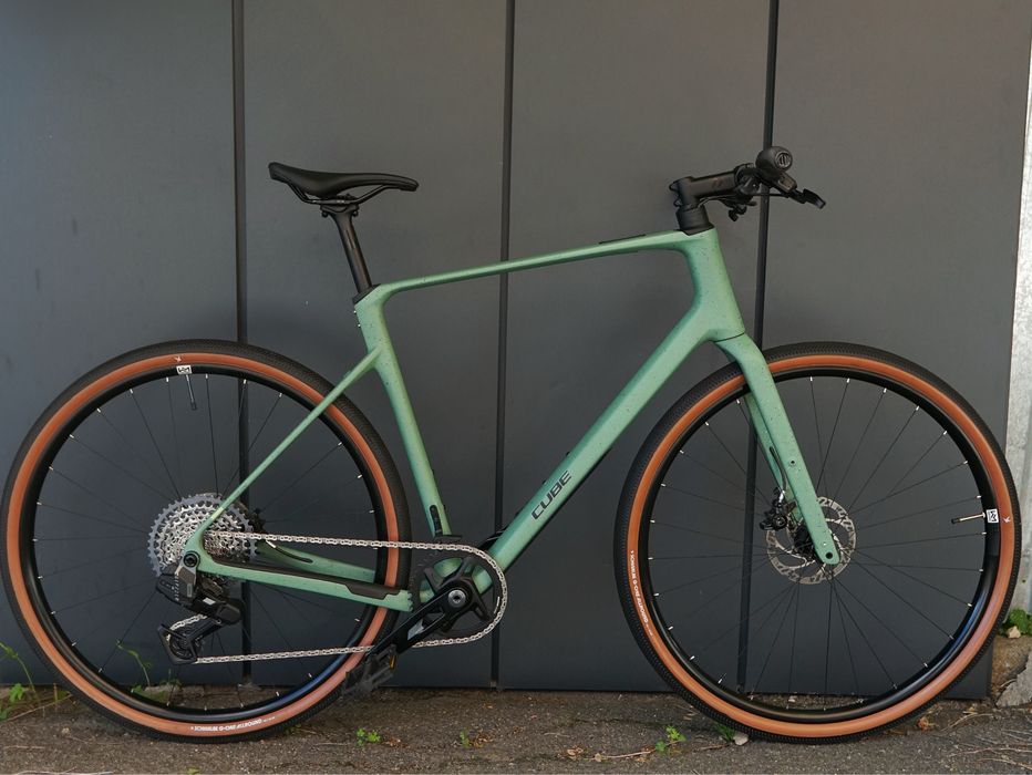 8.8кг! 2026 НОВИЙ Карбоновий CUBE  NULANE C:62 SLT (XL) RIVAL AXS 1x13 флет бар гревел gravel гравійник