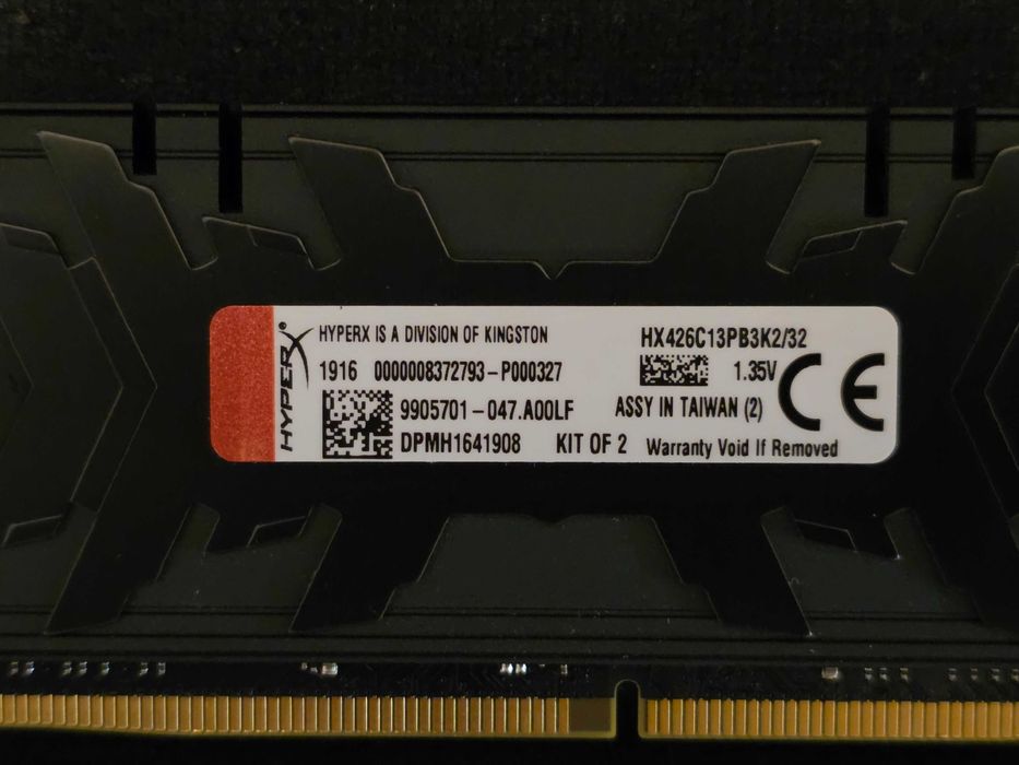 Pamięci RAM HyperX Predator | 32 GB (2x16) DDR4 | 2666 MHz CL13