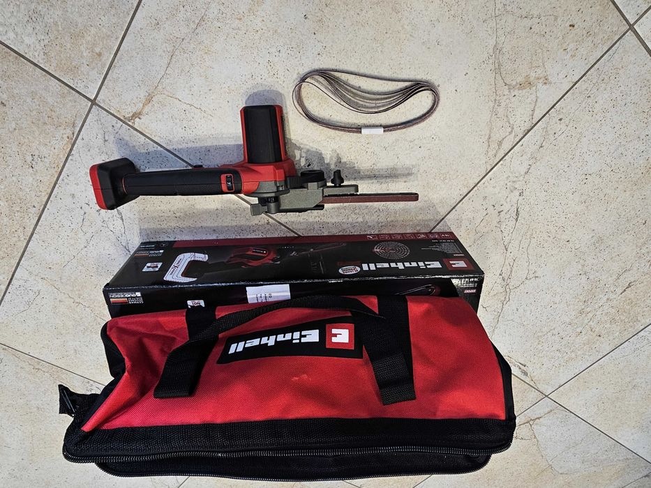 Акумуляторний стрічковий напилок (шліфмашина) Einhell TE-BF 18 Li-Solo