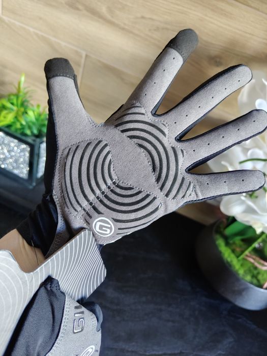 Rękawiczki rowerowe sportowe antypoślizgowe czarne unisex m