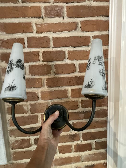 2 pares de apliques de parede,  vintage