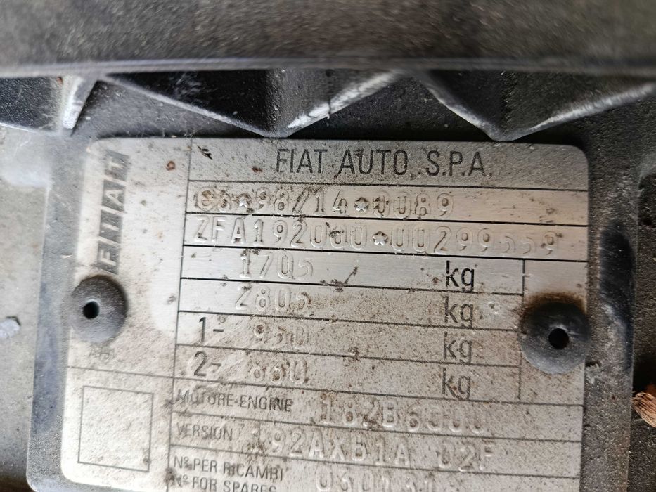 Fiat Stilo 1.6 MPI 2001r NA CZĘŚCI