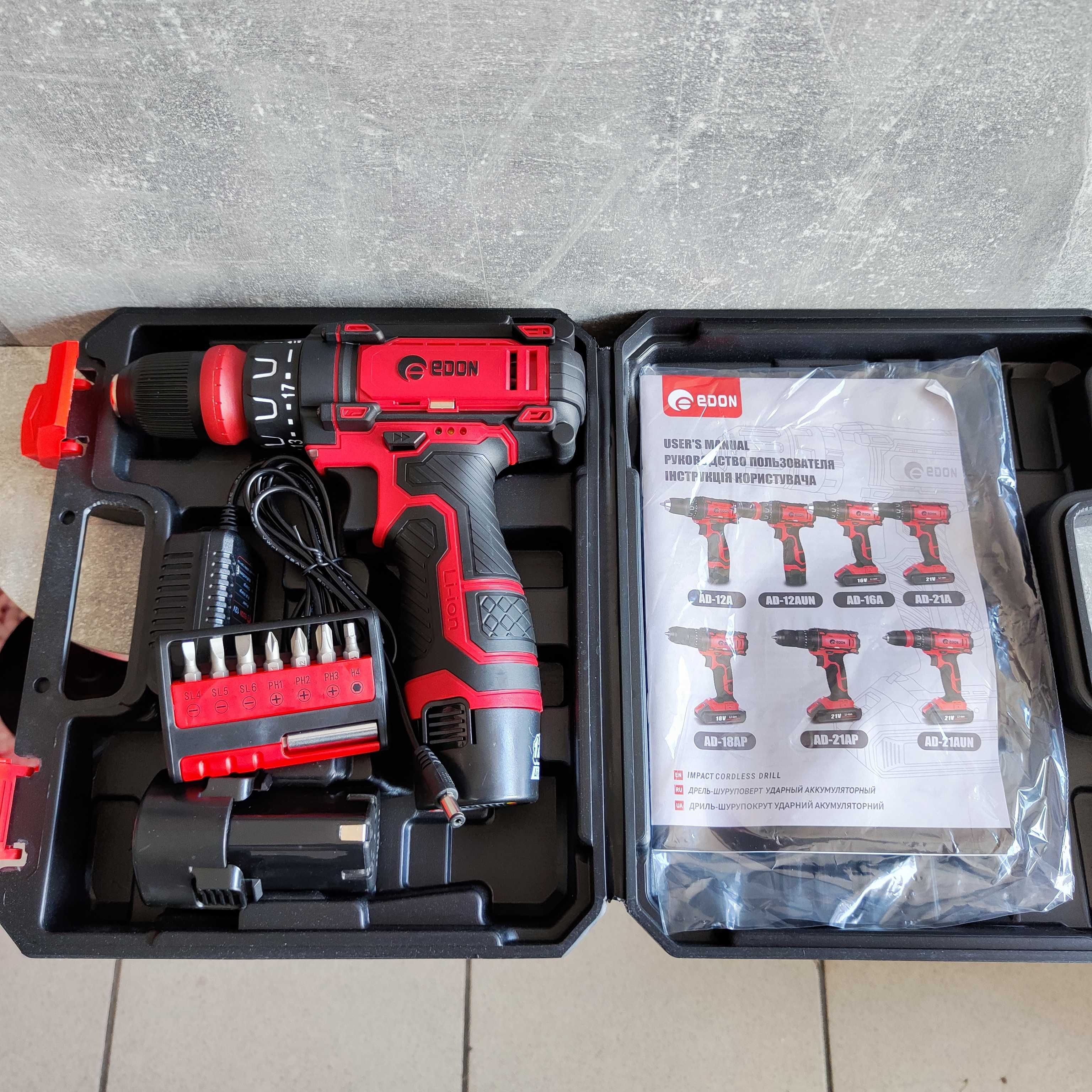 Шуруповёрт аккумуляторный Edon AD-12AUN: 1 445 грн. - Електроінструмент ...