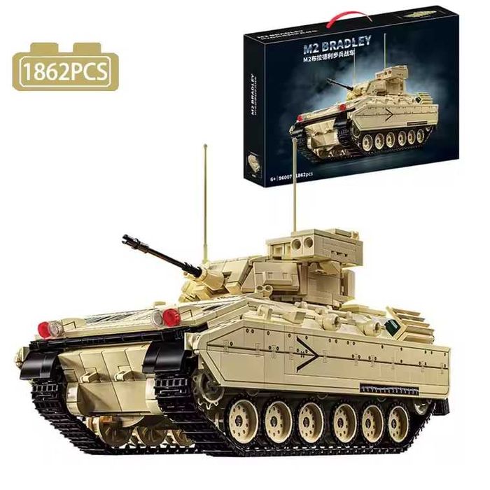 Конструктор танк M2 Bradley. 1862 дет. Військова техніка м2 бредлі