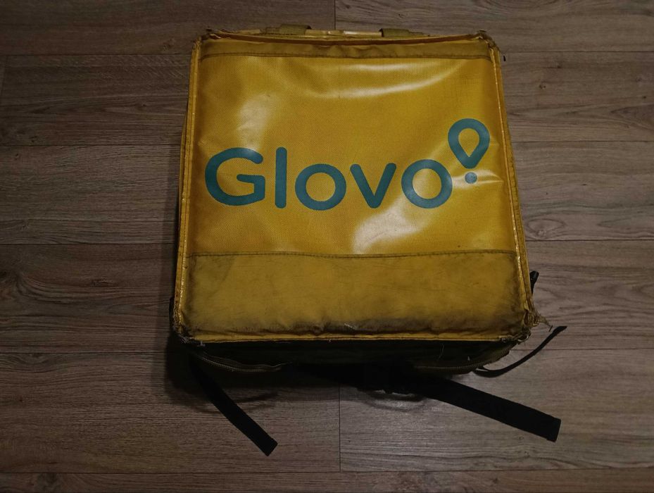 TORBA GLOVO | Plecak Kurierski  Stan: TYRAŁA, ale działa