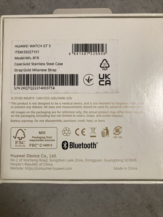 Smartwatch HUAWEI WATCH GT 3 42mm