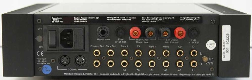 MERIDIAN 551 wzmacniacz zintegrowany dual mono