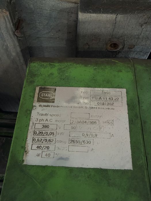 Guincho Elétrico Industrial STAHL 380V