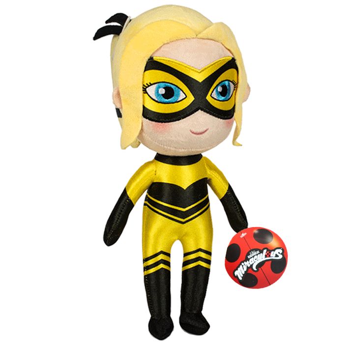 Maskotka Królowa Pszczół 30cm Pluszak Miraculum Biedronka I Czarny Kot