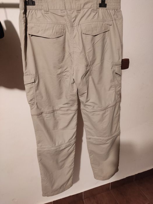 Funkcjonalne spodnie odpinane turystyczne męskie w36 l32 beżowe