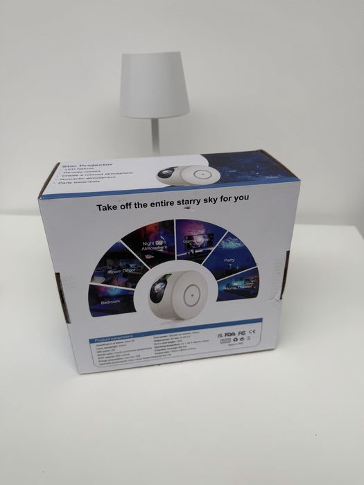 Projektor gwiazd + pilot rzutnik gwiezdne niebo lampka