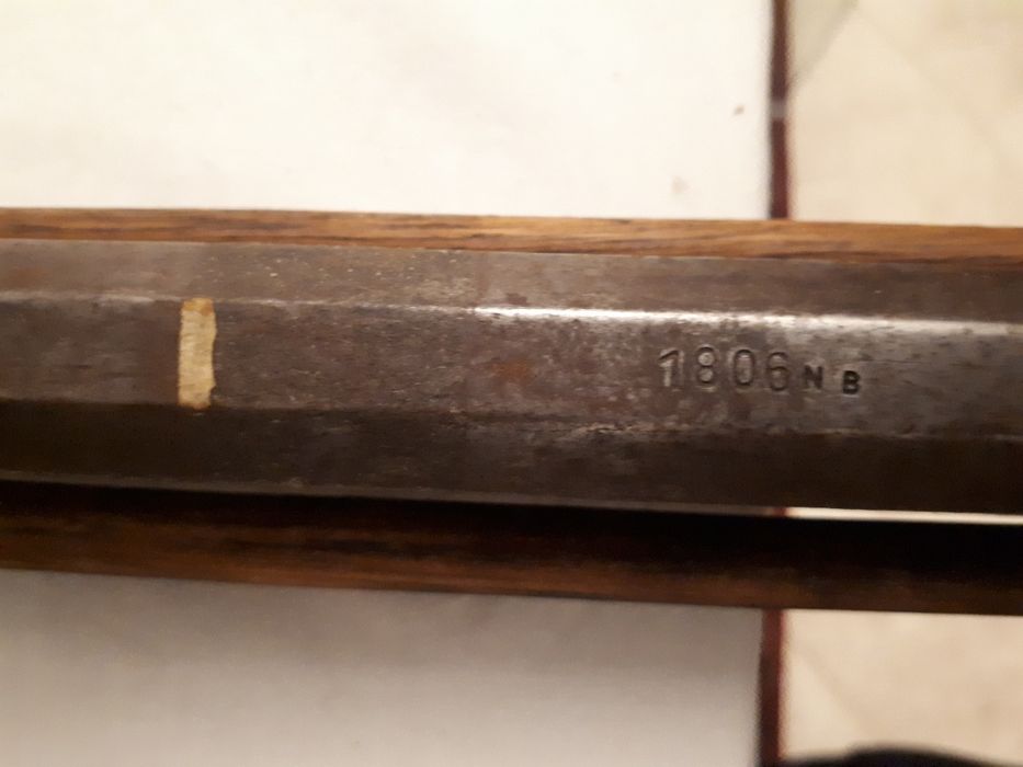 Espingarda muito antiga americana anterior a 1860 segundo lei de venda