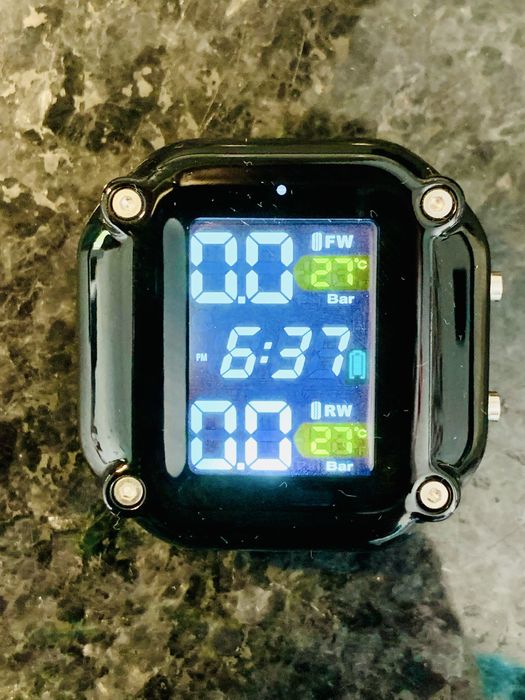 Monitor de pressão de pneus para moto, mota ou bicicleta