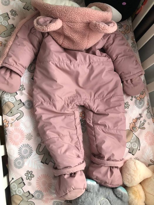 Дівчачий зимовий комбінезон
