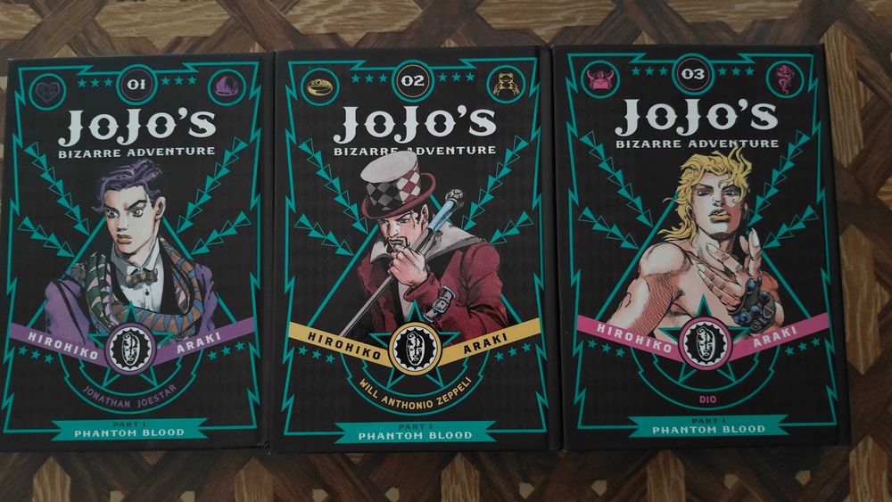 Jojo's Bizarre Adventure Manga (em inglês) Partes 1, 2 e 3 e One Shot
