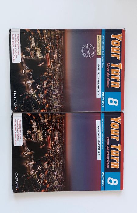 Manual + livro exercicios ingles 8 ano , your turn 8