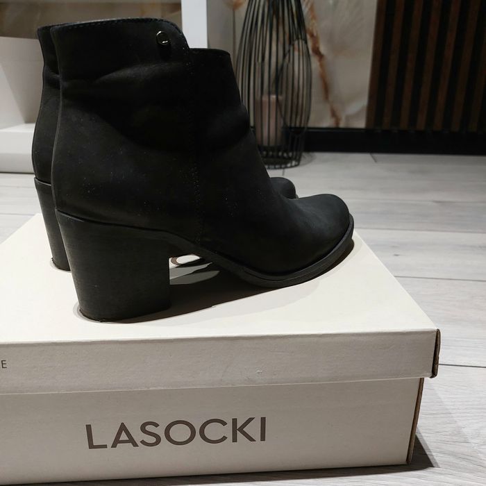 Skórzane botki Lasocki 38