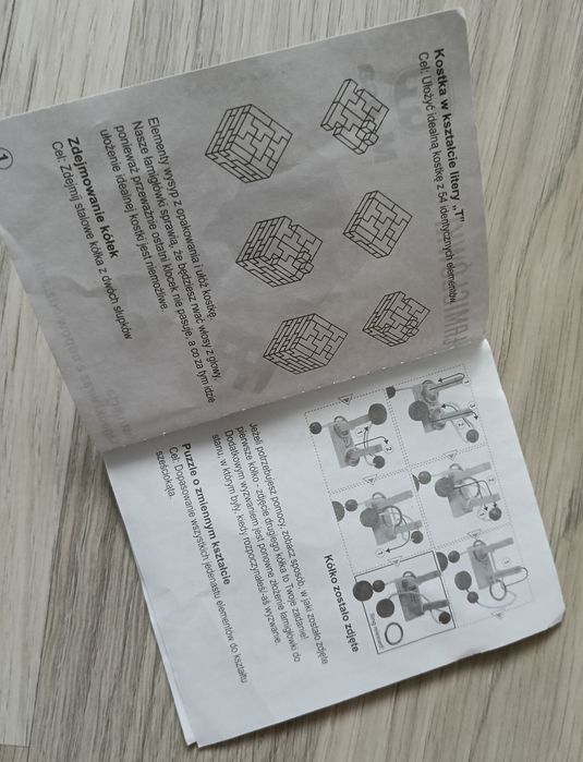 Mensa Łamigłówki 3w1 drewniane elementy Zestaw