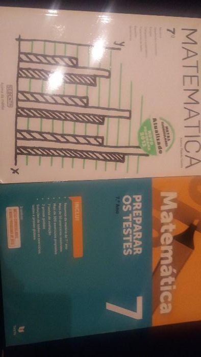 Conjunto de 4 livros de apoio matemática 7 ano impecáveis