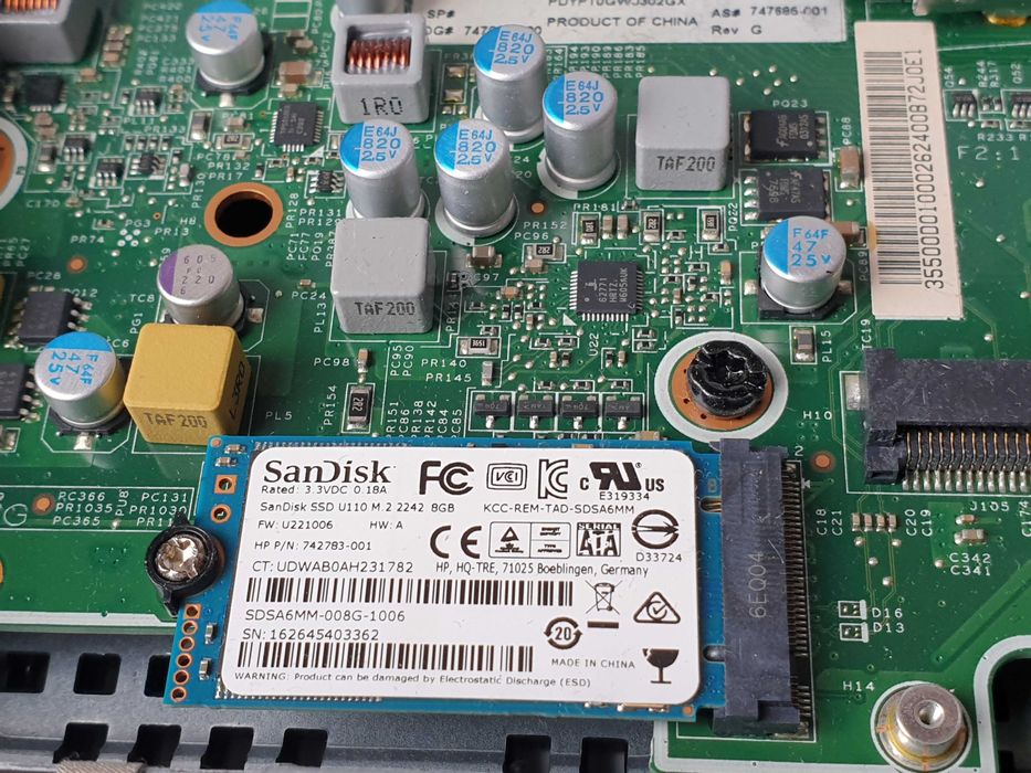 неттор HP T520 AMD GX-212JC 1200Mhz / 4GB  / SSD 8 Gb M2