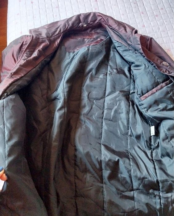 Sobretudo acolchoado Encadee | cor de vinho | Tamanho L grande