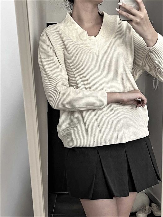 Теплый пушистый толстый свитер джемпер ZARA