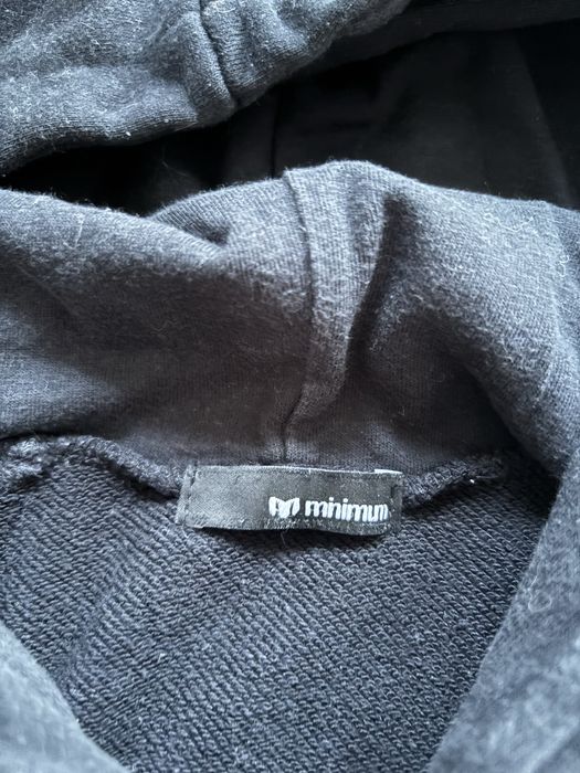 Minimum bluza sukienkowa s 36 czarna hoodie bluza z kapturem